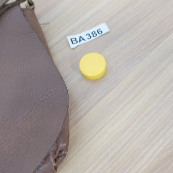 Brown Leather Clutch Crossbody‎ Sling Italian Purse Small Camel Genuine ITALY - Picture 12 of 12